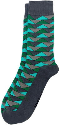 Mint and Oak Play The Angles Multicolour Crew Length Socks Men Graphic Print Mid-Calf/Crew