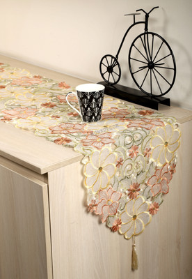 DECOLOGY Brown 177 cm Table Runner(Cotton)