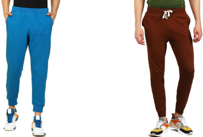 WellFitLook Solid Men Multicolor Track Pants