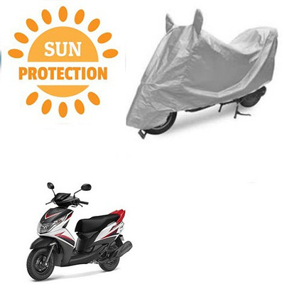 RPSENTTERPR Waterproof Two Wheeler Cover for Yamaha(Ray Z, Silver)