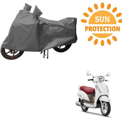 RPSENTTERPR Waterproof Two Wheeler Cover for Suzuki(Access, Grey)