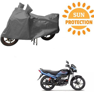 RPSENTTERPR Waterproof Two Wheeler Cover for Hero(Passion Plus, Grey)