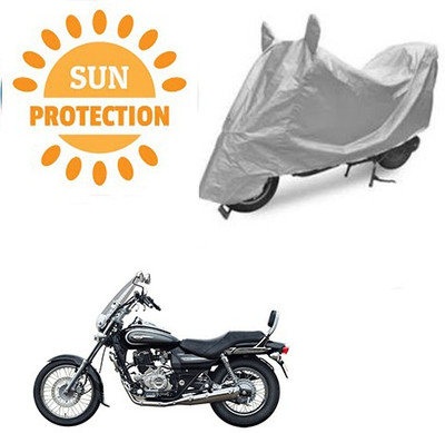 saanvi Waterproof Two Wheeler Cover for Bajaj(Avenger 220 Cruise, Silver)