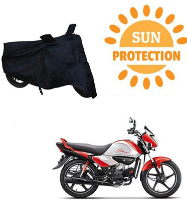 saanvi Waterproof Two Wheeler Cover for Hero(Splendor I Smart, Black)
