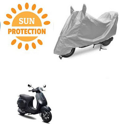 RPSENTTERPR Waterproof Two Wheeler Cover for Piaggio(Vespa LX, Silver)