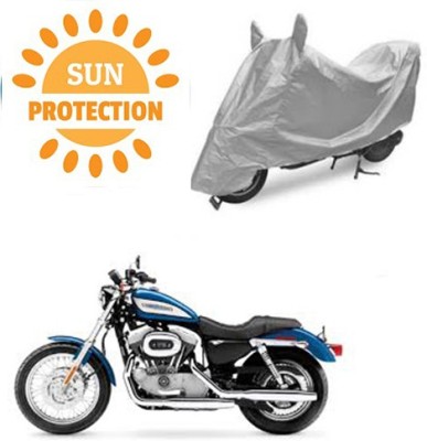 saanvi Waterproof Two Wheeler Cover for Harley Davidson(XL 883, Silver)