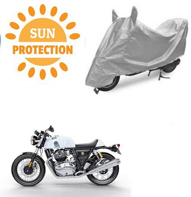 RPSENTTERPR Waterproof Two Wheeler Cover for Royal Enfield(Continental GT, Silver)
