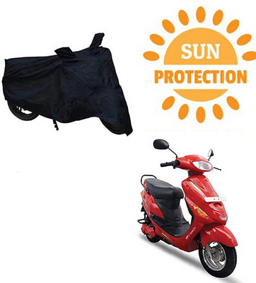 saanvi Waterproof Two Wheeler Cover for Hero(E Sprint, Black)