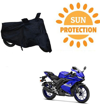 saanvi Waterproof Two Wheeler Cover for Yamaha(R15 V3, Black)