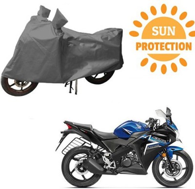 RPSENTTERPR Waterproof Two Wheeler Cover for Honda(CBR 150R, Grey)