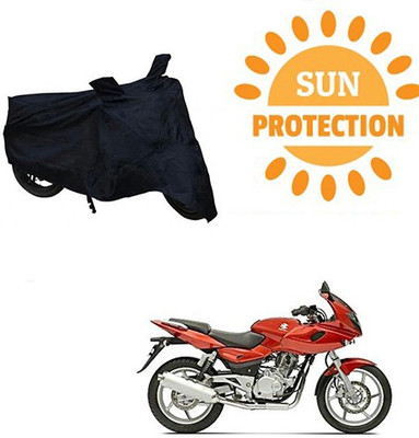 saanvi Waterproof Two Wheeler Cover for Bajaj(Pulsar 220 DTS-i, Black)