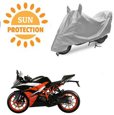 RPSENTTERPR Waterproof Two Wheeler Cover for KTM(RC 200, Silver)