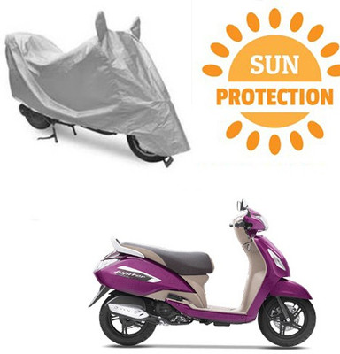 RPSENTTERPR Waterproof Two Wheeler Cover for TVS(Jupiter, Silver)