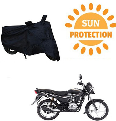 saanvi Waterproof Two Wheeler Cover for Bajaj(Platina 100 DTS-i, Black)
