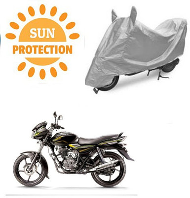 saanvi Waterproof Two Wheeler Cover for Bajaj(Discover 100 DTS-i, Silver)