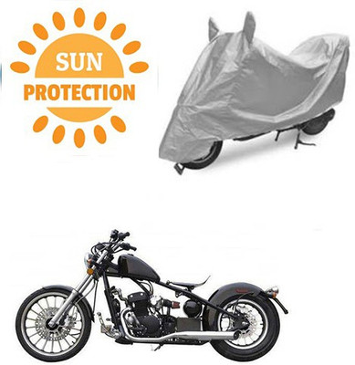 saanvi Waterproof Two Wheeler Cover for Harley Davidson(Bobber 350, Silver)