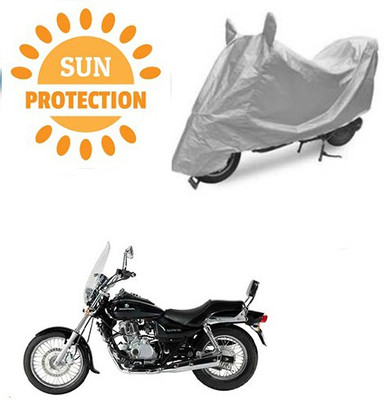 saanvi Waterproof Two Wheeler Cover for Bajaj(Avenger 220 DTS-i, Silver)