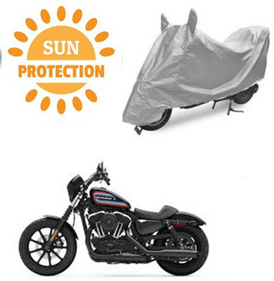 saanvi Waterproof Two Wheeler Cover for Harley Davidson(XL 1200, Silver)