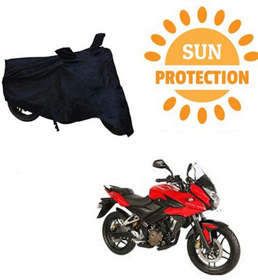 saanvi Waterproof Two Wheeler Cover for Bajaj(Pulsar AS 150, Black)