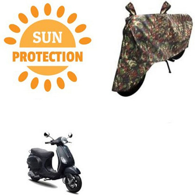 Mdstar Waterproof Two Wheeler Cover for Piaggio(Vespa LX, Multicolor)