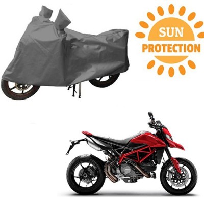 RPSENTTERPR Waterproof Two Wheeler Cover for Ducati(Hyperstrada, Grey)