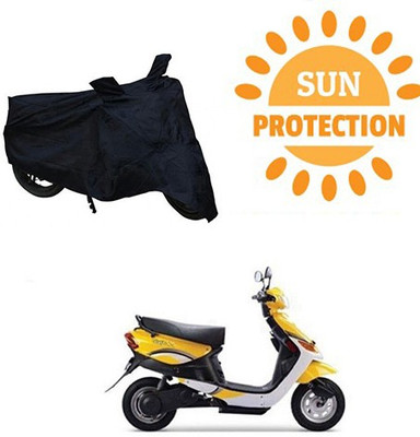 saanvi Waterproof Two Wheeler Cover for Indus(Yo, Black)