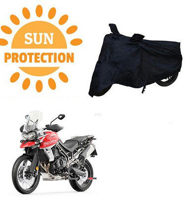RPSENTTERPR Waterproof Two Wheeler Cover for Triumph(Tiger 800 XCA, Black)