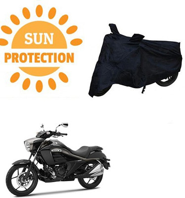 RPSENTTERPR Waterproof Two Wheeler Cover for Suzuki(Intruder, Black)