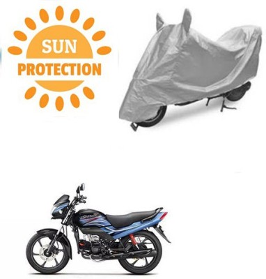 saanvi Waterproof Two Wheeler Cover for Hero(Passion Plus, Silver)