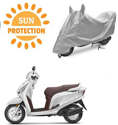 saanvi Waterproof Two Wheeler Cover for Honda(Aviator, Silver)