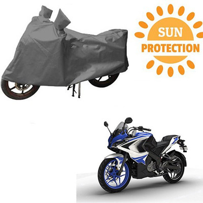 RPSENTTERPR Waterproof Two Wheeler Cover for Bajaj(Pulsar RS 200, Grey)