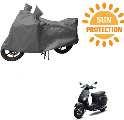 RPSENTTERPR Waterproof Two Wheeler Cover for Piaggio(Vespa LX, Grey)