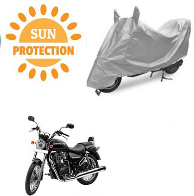 saanvi Waterproof Two Wheeler Cover for Royal Enfield(Thunderbird 350, Silver)