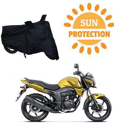 RPSENTTERPR Waterproof Two Wheeler Cover for Honda(CB Trigger, Black)