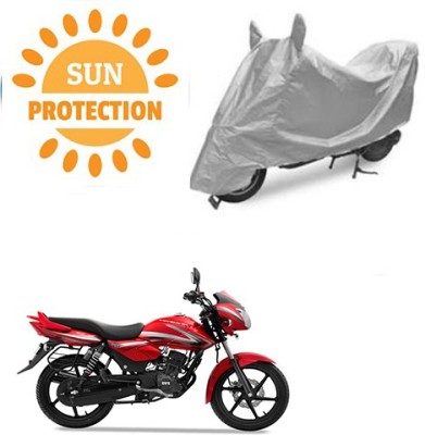 RPSENTTERPR Waterproof Two Wheeler Cover for TVS(Pheonix, Silver)