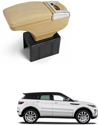 PRTEK  Stylish Car Armrest with Glass Holder & Ash Tray Beige & Chrome for all Cars (Universal) C37 Car Armrest(Chevrolet, Sail)