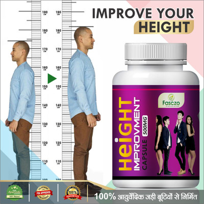 Fasczo Height Improvement capsules for Increases height total pure(60 No)