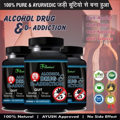 Numinous Alcohol & d-drug addiction Ayurvedic Herbs for remove your addiction(3 x 60 No)