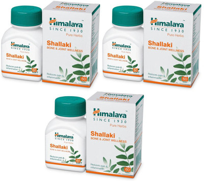 HIMALAYA Shallaki for Bone & Joint Wellness (Pack of 3)(Pack of 3, 180)