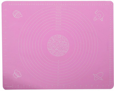 Coozico Food-grade Silicone Baking Mat (Pack of 1)/Non-Stick Silicon Reusable Pastry Fondant Dough Roti Chapati Rolling Baking Sheet Mat with Measurements [50 * 40 cm] Food-grade Silicone Baking Mat (Pack of 1) Food-grade Silicone Baking Mat(Pack of 1)