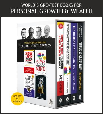 World�s Greatest Books For Personal Growth &amp; Wealth (Set of 4 Books) : Perfect Motivational Gift Set  (English, Paperback, unknown)
