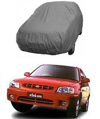 Coverit Car Cover For Hyundai Accent Viva (Without Mirror Pockets)(Grey)