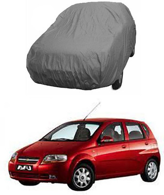 Wadhwa Creations Car Cover For Chevrolet Aveo Uva (Without Mirror Pockets)(Grey)
