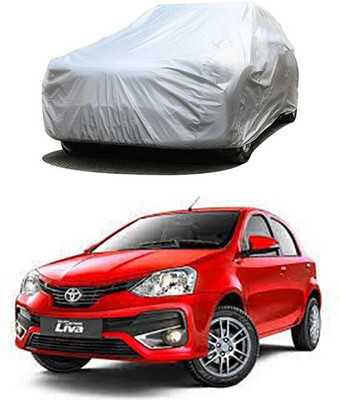 Coverit Car Cover For Toyota Etios Liva (Without Mirror Pockets)(Silver)