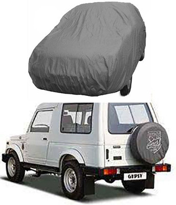 Wadhwa Creations Car Cover For Maruti Suzuki Gypsy MG-410 (Without Mirror Pockets)(Grey)