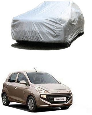 Wadhwa Creations Car Cover For Hyundai Santro (Without Mirror Pockets)(Silver)