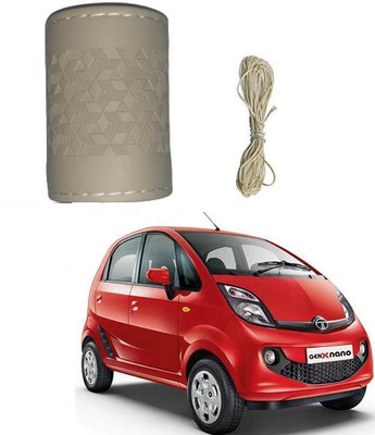 ARNEJA Hand Stiched Steering Cover For Tata Nano(Beige, Leatherite)