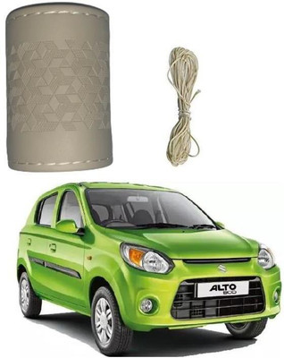 Autocom Hand Stiched Steering Cover For Maruti Alto 800(Beige, Leatherite)