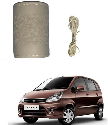 ARNEJA Hand Stiched Steering Cover For Maruti Zen Estilo(Beige, Leatherite)