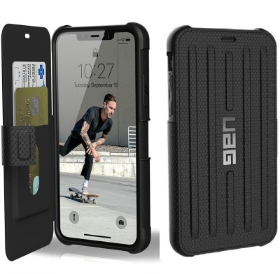 realtech Flip Cover for Apple iPhone 11 Pro (5.8 Inch)(Black, Grip Case, Pack of: 1)